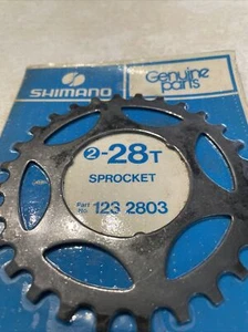 vintage NOS Shimano freewheel sprocket 28T #123-2803  black finish - Picture 1 of 1