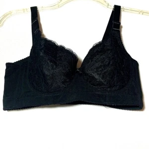 Womens Black Lace Bra Lingerie Adult Nylon Cotton Poly Blend Underwire Size C85 - Picture 1 of 7