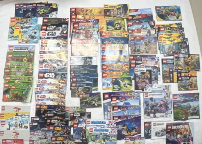 Lot 80+ Lego Manual Instruction Booklets Legos Star Wars Mindcraft Ninjago Chima - Image 1 of 4
