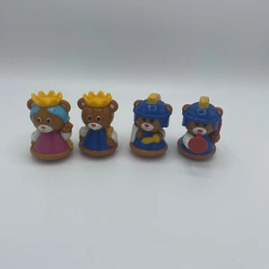 RARA statuina vintage Chicco Ball Pounder Bears King Queen Knight tromba oscillante - Foto 1 di 8