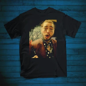 Post Malone Photo Special Signed Black Short Sleeve Unisex S-234XL T-Shirt - Picture 1 of 2