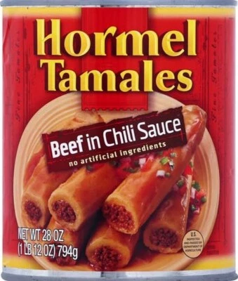 HORMEL Tamales Carne de res en salsa de chile enlatada - 28 oz Foto 1 de 4