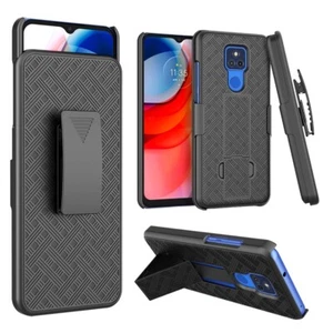For Motorola Moto G Stylus/Power/G 5G Holster Belt Clip Case + Tempered Glass - Picture 1 of 10