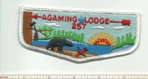 DQ SCOUT BSA OA LODGE 257 AGAMING 1980 35 ANIVERSARIO BLANCO RE INDIANHEAD CNCL - Imagen 1 de 2