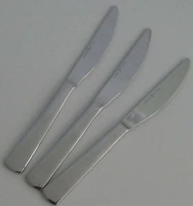 Gourmet Settings PARK CARRY ON RUNWAY Mirror Dinner Knives Set of 3 - Picture 1 of 5