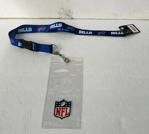 Buffalo Bills lanyard with  ticket holder. 2 pcs Cover