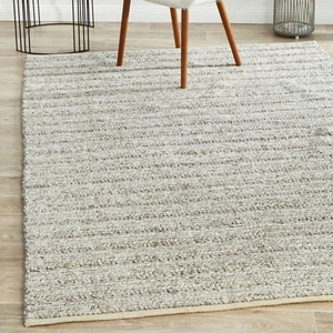 5'x8' |6'x9'|8'x10'|8'x11'|9'x12'|10'x13" Rug Hand-Knitted Chunky Wool Indoor - Picture 1 of 7
