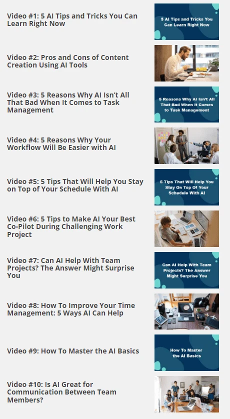 Power of AI For PRODUCTIVITY Video Upgrade Package; Make Tasks Effortless (CD) - Image 1 of 1