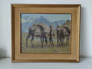 PICTURE/OIL ON CANVAS BY ARTURO DANIELE (WITH ALPINI) 1977 - Picture 1 of 7