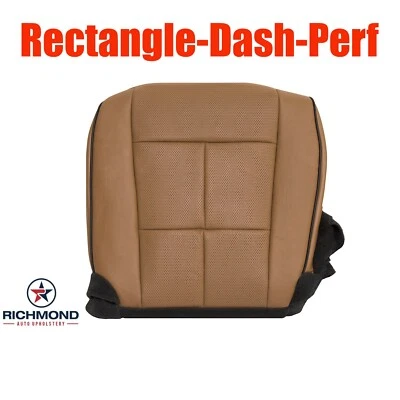 2011-2014 Lincoln Navigator -Driver Side Bottom Leather Seat Cover-Tan DASH PERF - Изображение 1 из 4