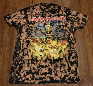 Vintage Iron Maiden Holy Smoke Bleached T Shirt - Picture 1 of 5