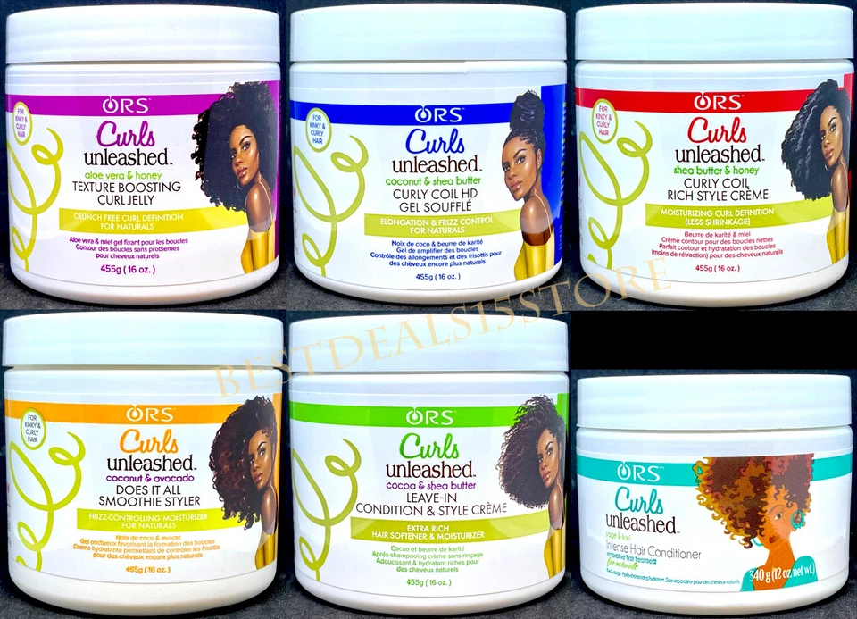 ORS Curls Unleashed Hair Care and Styling Products