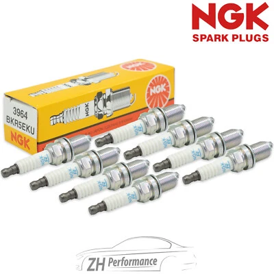 8x NGK 3964 BKR5EKU Zündkerze für VW Passat 35i Golf 3 Corrado VR6 2,8 2,9 ABV - Bild 1 von 3