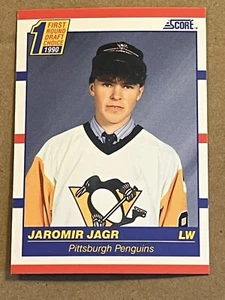 1990-91 SCORE - JAROMIR JAGR PENGUINS ROOKIE #428 - Bild 1 von 2