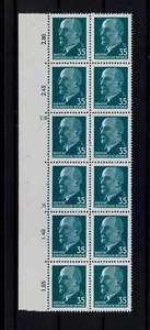 RDA ULBRICHT 1689 x BUENA GOMA!! Bloque Rand 12 ** m5888 - Imagen 1 de 1