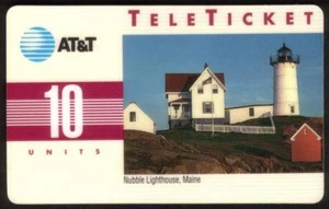 TK 307a AT&T 10u Nubble Lighthouse, Maine (Group 3 = 'EN' Over Barcode) English - Bild 1 von 2