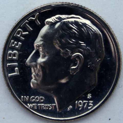 1973-S Proof Roosevelt Dime Cover