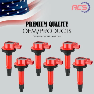 6X Bobina de encendido de alto rendimiento OEM para Ford Explorer Edge Lincoln Mazda UF553 Foto 1 de 4