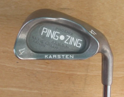 PING ZING 4 IRON 24 LOFT STIFF FLEX KT-M SHAFT WHITE DOT RIGHT HAND - Image 1 of 4