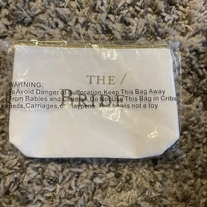 The Bride makeup bag white with gold trim and writing - Picture 1 of 5