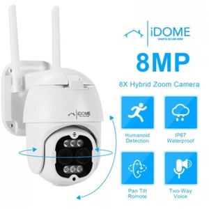 Telecamera di sicurezza domestica IDOME 4K DualLens IP PTZ WIFI 8X zoom ibrido 8mp 4K ESTERNO - Foto 1 di 10