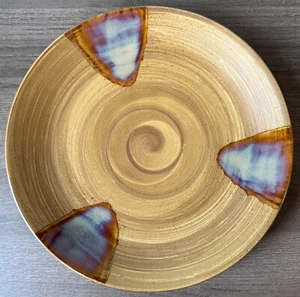 SANGO Splash 12" CHOP PLATE SERVING PLATTER 4951 Drip Glaze Stoneware - Picture 1 of 2