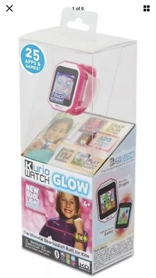Kurio Glow Smartwatch for Kids with Bluetooth, Apps, Camera & Games, Pink - Image 1 of 4