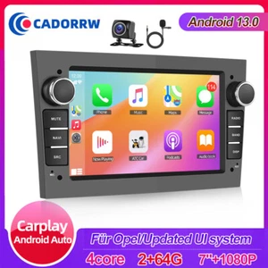 2+64GB Android 13 Carplay Autoradio GPS Navi Für Opel Astra H Corsa C D Zafira B - Bild 1 von 20