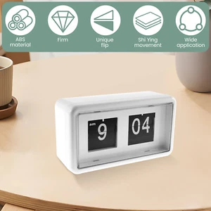 Flip Desk Clock Digital Auto Flip Clock Vintage Table Clock Battery LWi+ - Picture 1 of 11