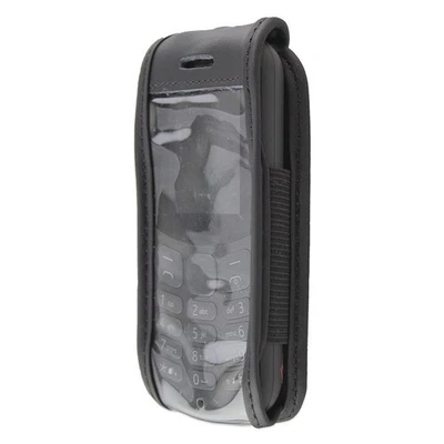 caseroxx Leather-Case with belt clip for Nokia 130 (2017) in black made of genui - Image 1 of 3