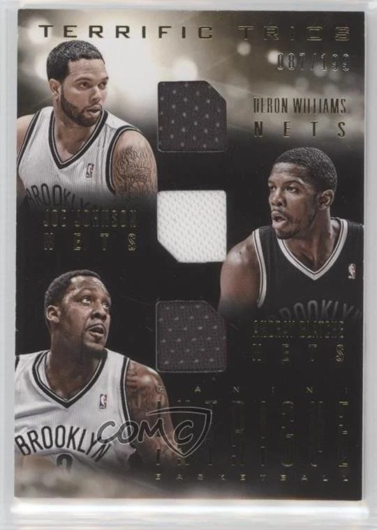 2013 Intrigue Terrific Trios /199 Deron Williams Joe Johnson Andray Blatche #2 - Image 1 of 2