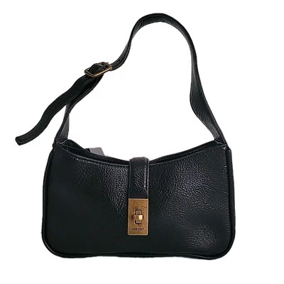 Nine West Morely Mini Convertible Shoulder Crossbody Black Rustic Gold New 👜 - Image 1 of 4