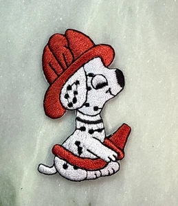 Feuerwehr Dalmatiner Hund Patch hitzeversiegelt Rucksack für Rucksäcke-Jacken-Strumpf - Bild 1 von 4