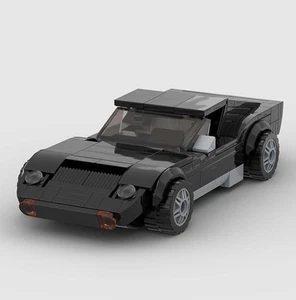 Custom MOC Lego Lamborghini Miura Supercar Black 231 Piece Building Brick Car - Picture 1 of 5