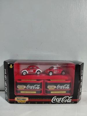 NIP Matchbox Collectibles 1:64 Die Cast Coca Cola 1962 & 1998 Volkswagen Beetle - Image 1 of 4