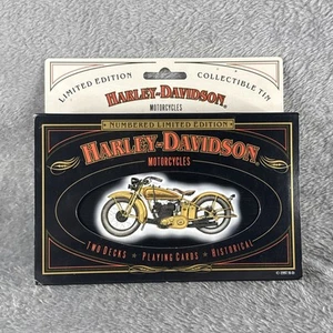 Harley Davidson Motorcycles Limited Edition NEW SEALED Playing Cards in Tin 1997 - Picture 1 of 4