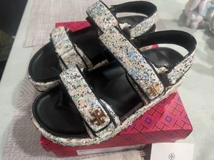 NEW Tory Burch KIRA SPORT SANDAL in Multi Sequins Sz 8 - Picture 1 of 10