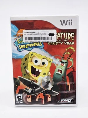 SpongeBob SquarePants: Creature from the Krusty Krab (Nintendo Wii, 2006) tested - Image 1 of 4