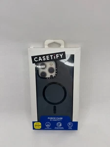 CASETiFY Force Case w/ Magsafe for iPhone 16 Pro Max 6.9" Smoke Gray - Picture 1 of 6