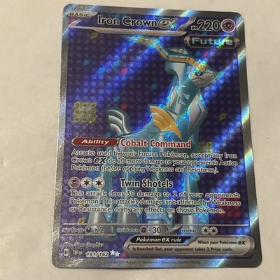 Iron Crown EX 191/162 Sv05: Temporal Forces Holo Rare Card - Image 1 of 4