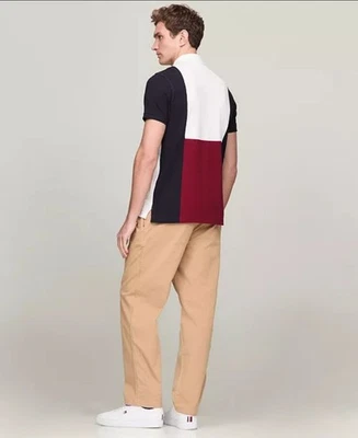 Camisa Polo Tommy Hilfiger Para Hombre Ajuste Regular Bandera Trasera TALLA XL PRECIO DE VENTA SUGERIDO POR EL FABRICANTE 79,50 A0034 $ Foto 1 de 3