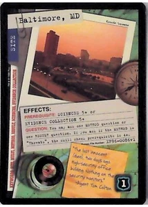 X-Files CCG Baltimore, Maryland XF96-0086v1 - Picture 1 of 2