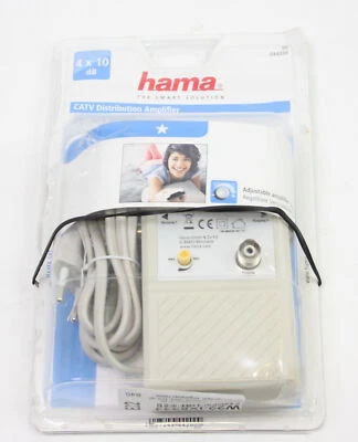 Hama 4 fach Verteilverstärker BK Anlag terrestrisch Netze 4x10 dB Dämpfungsregle - Bild 1 von 3
