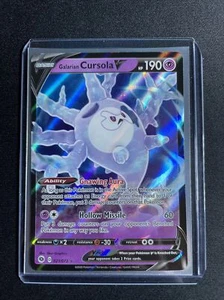 Pokemon - GALARIAN CURSOLA V 021/073 - Champions Path - Ultra Rare - NM - Picture 1 of 2