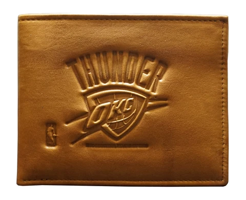 Oklahoma City Thunder NBA Embossed Leather Billfold Wallet FREE US SHIPPING Cover