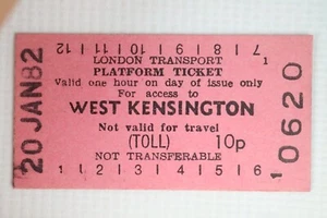 London Transport Underground Platform Ticket collection x 24 1970s/1980's Set U - Picture 1 of 24