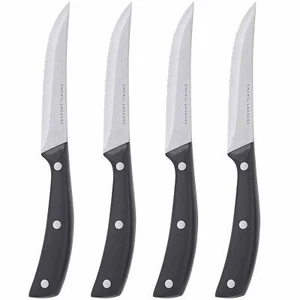 Emeril Lagasse 4 Stainless Steel Steak Knife Set Stamped Kitchen Knives Cutlery - Picture 1 of 9