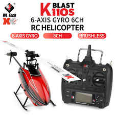 Wltoys XK K110S 6 CH 3D 6G sistema paddle singolo brushless elicottero RC