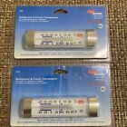 2 NEW Cooper-Atkins 4.125" Tube Refrigerator & Freezer Thermometers 335-01-1