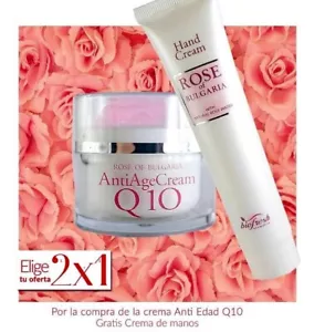 CREMA ANTIARRUGAS Q10 REGENERANTE +REGALO CREMA DE MANOS ROSA DE BULGARIA - Imagen 1 de 4